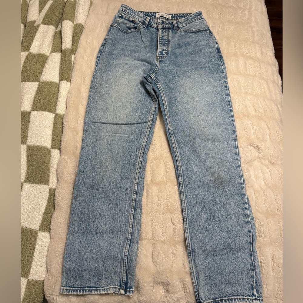 Abercrombie & Fitch Curve Love The Dad High Rise Jeans